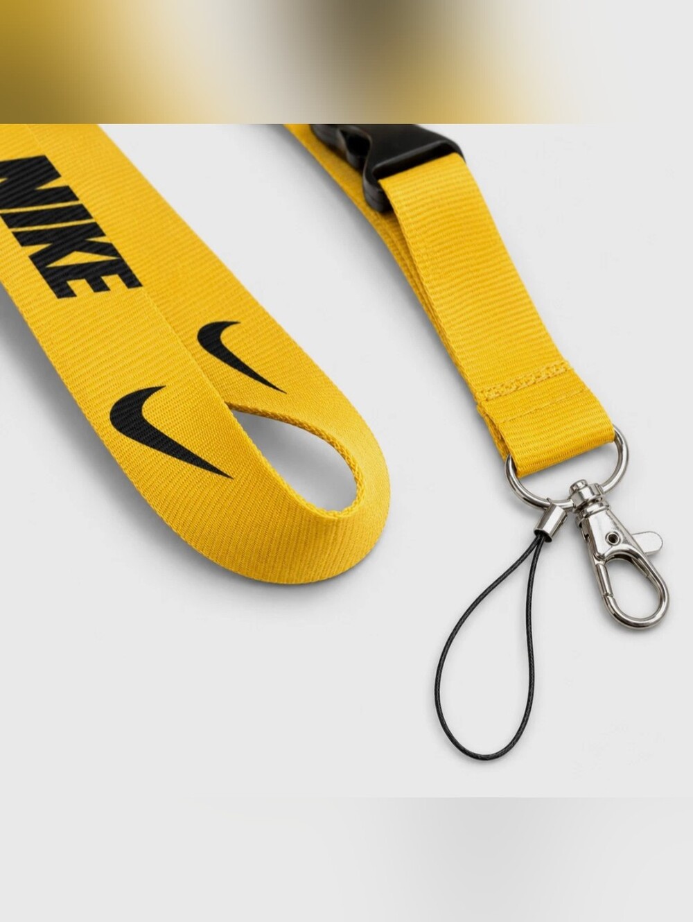 Nike Premium Detachable Logo Lanyard Keychain Clip ID Badge Airpod Wallet Holder - Picture 2 of 2
